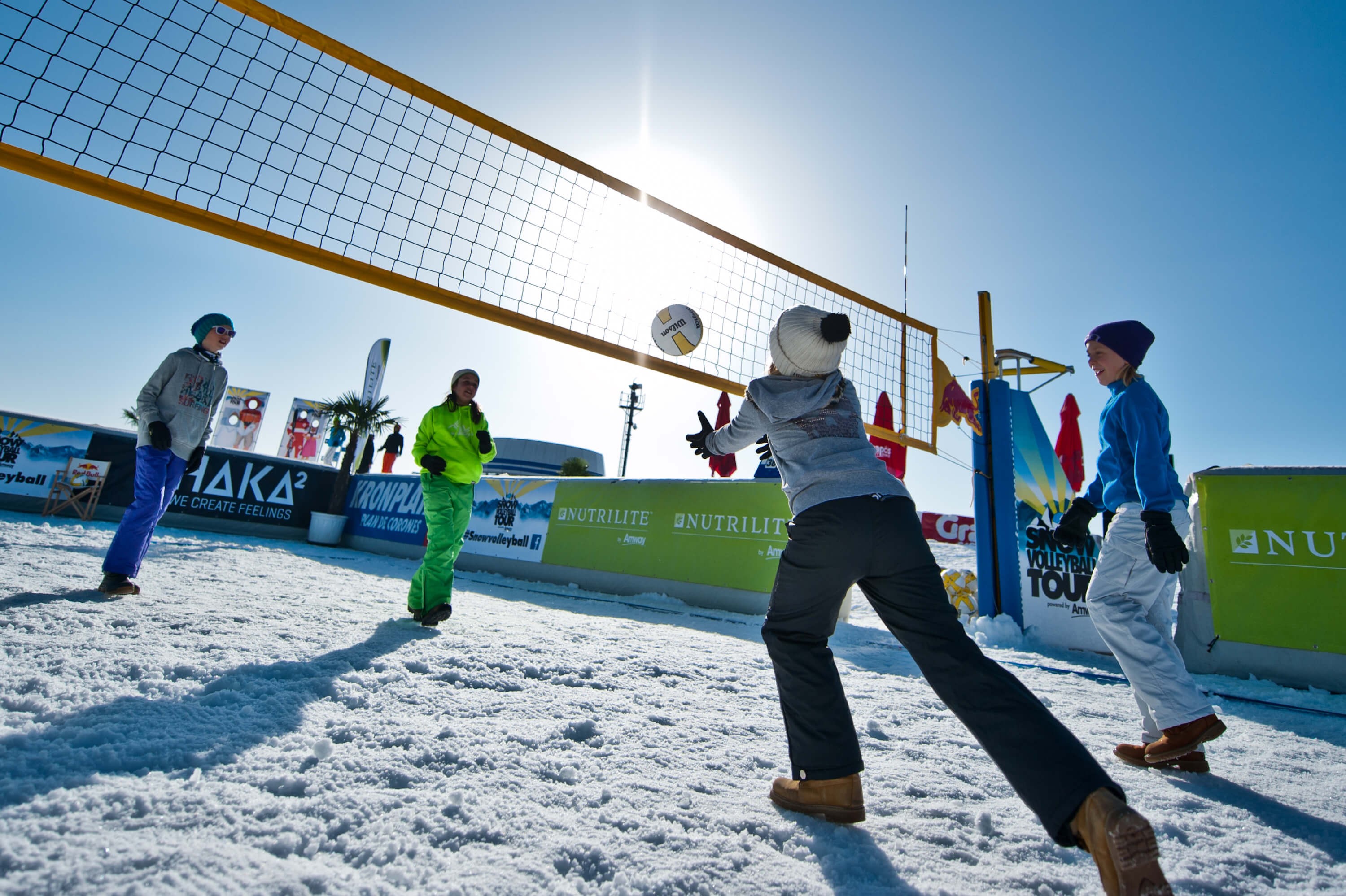 Enjoying Your Backyard Volleyball Net in the Winter Volleyball Net