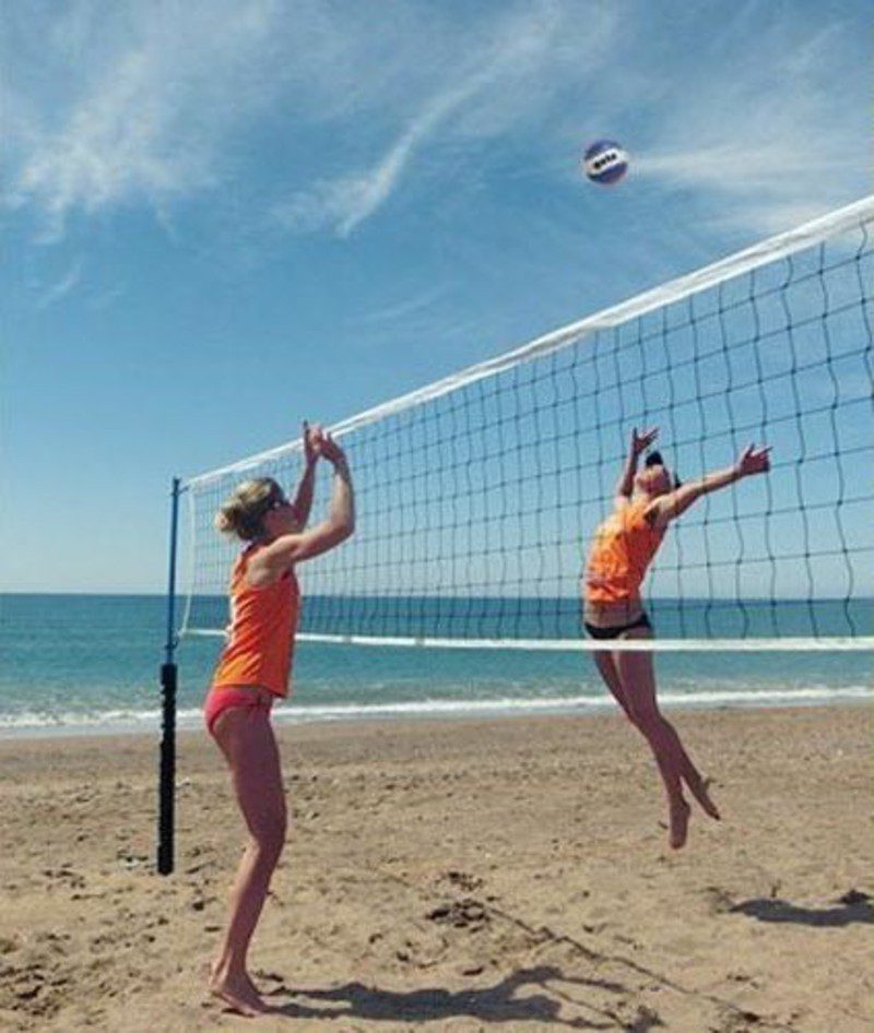 The minimum height clearance for indoor volleyball. Women's Volleyball Net Height In Feet : Viper Portable Volleyball Net System Volleyball Net Systems